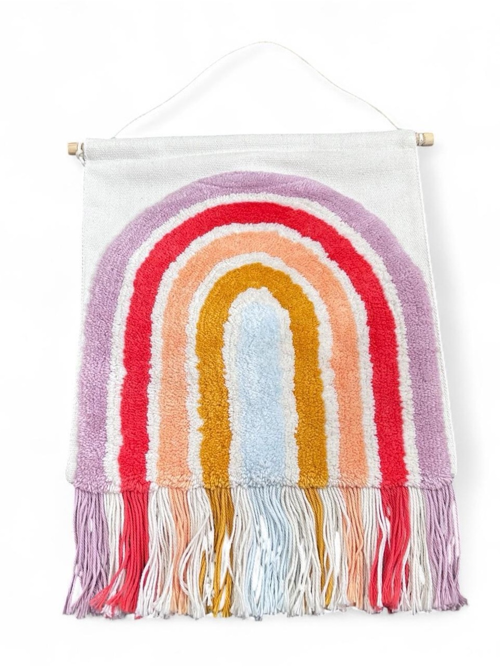 Rainbow Tufted Wall Hanging | Nursery & Boho Décor | New with Tags